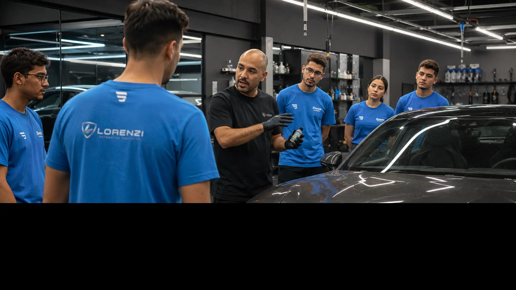 Bowax Academy'de uygulamalı araç bakım eğitimine katılan kadın katılımcı