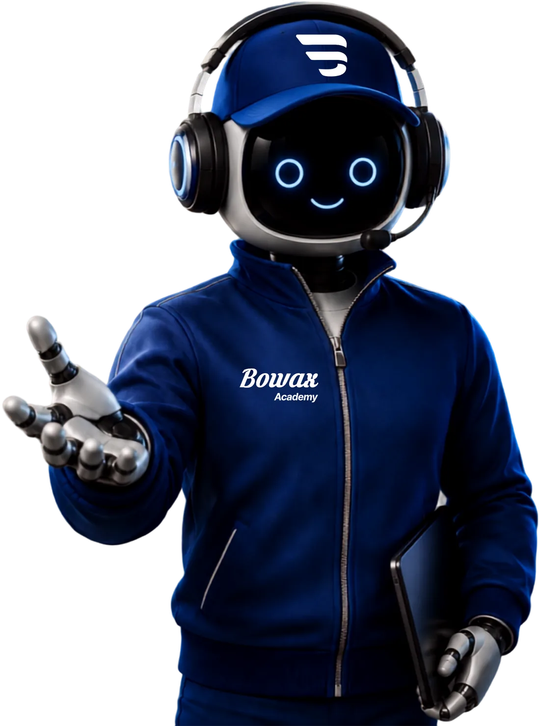 Bowax Academy dijital eğitim asistanı maskotu
